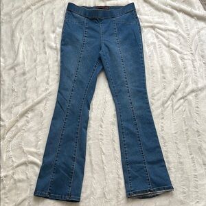 Stylish Blue Denim Flare Jeans